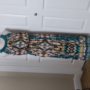 SANDRA DARREN BEAUTIFUL BEADED MAXI DRESS NWOT